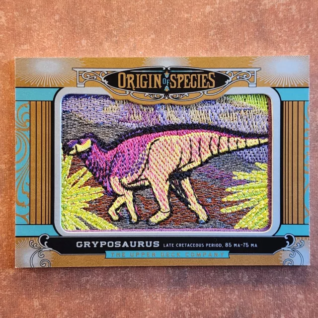 4-03-22 . 2015 goodwin champions patch origin of species gryposaurus #os113