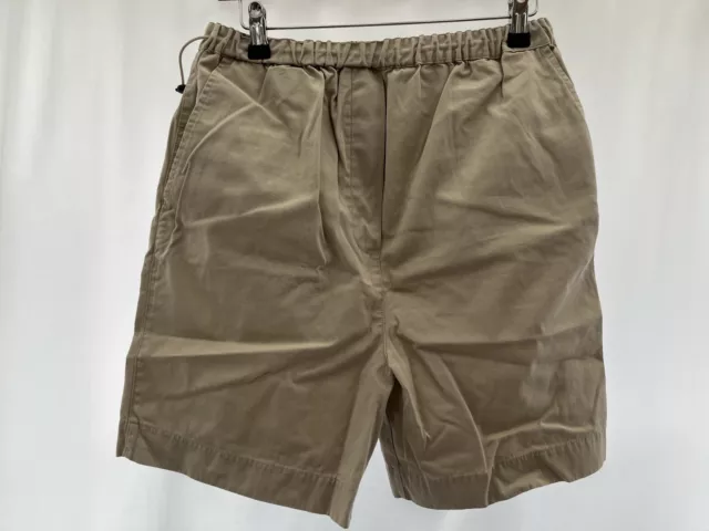 Next Maternity Shorts Size 10 Beige Cotton Elastic Waistband Womens