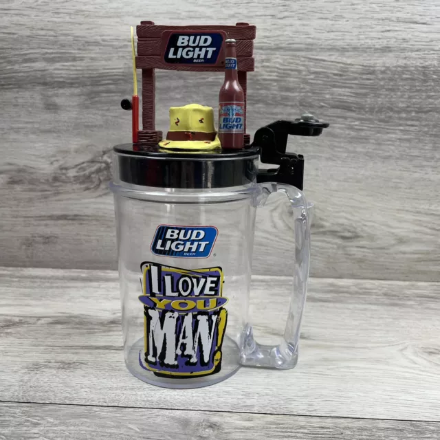 Bud Light 1997 VTG I Love You Man Talking Beer Mug Novelty Gift Fishing