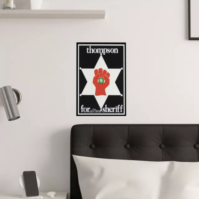 Hunter S Thompson for Sheriff Satin Posters (210gsm)