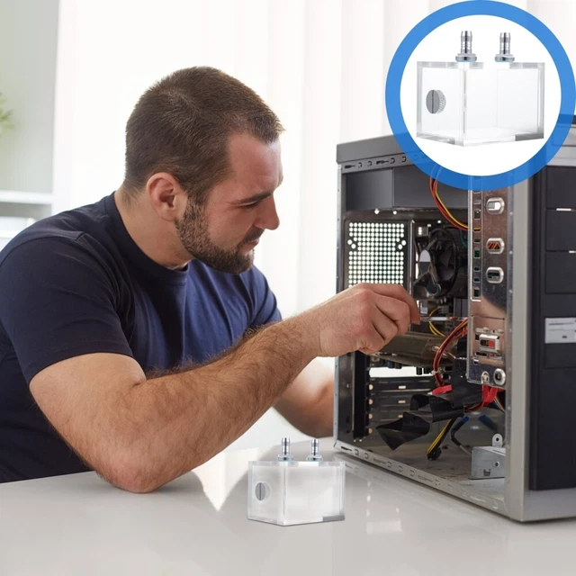 COMPUTER LIQUID COOLING Tank Plastic Water Tank Cooling System £14.15 ...