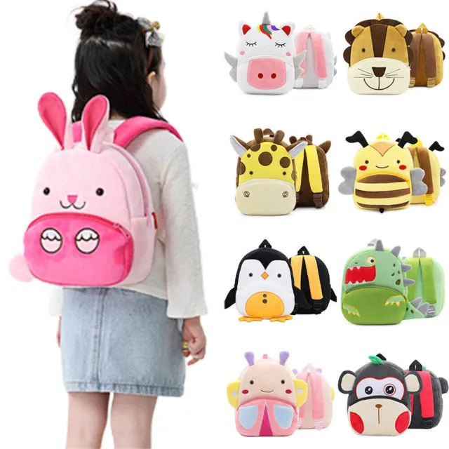 Toddler Kids Boy Girl 3D Cartoon Animal Backpack School Shoulder Bag Rucksack