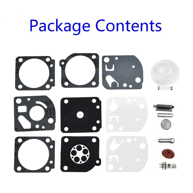 Kit De Reconstruction Carburateur Zama RB105 C1QS Pour Tronçonneuse M10, M30, M50 - 11 Pièces