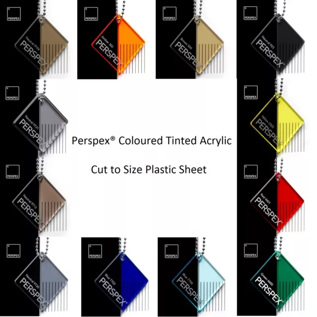 Acrylic Perspex® Transparent Coloured Sheets / 5mm Thick / A3 Size 420mm x 297mm