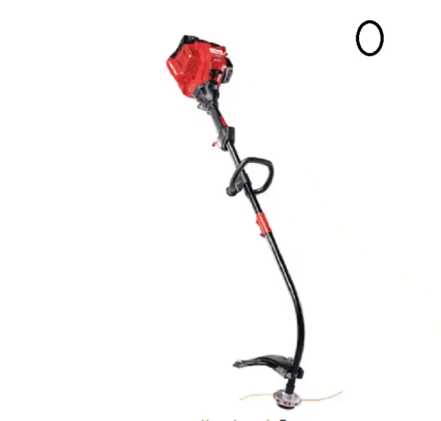 Troy-Bilt 25 cc Gas 2-Cycle Curved Shaft Trimmer with Attachment Capabilities**