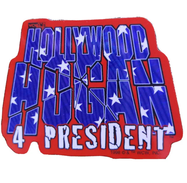 VINTAGE WCW HOLLYWOOD Hulk Hogan 4x3” Pro Wrestling Sticker 1998 WWF ...