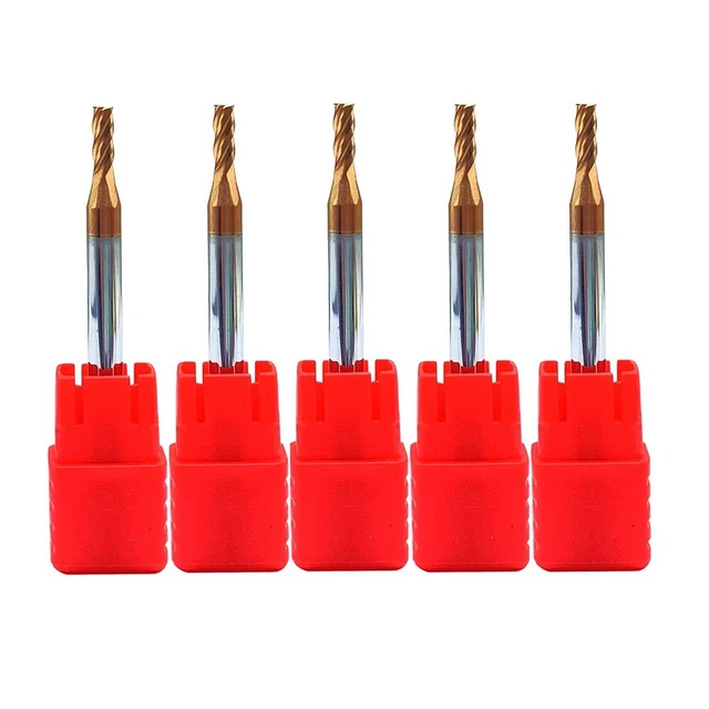 4 Flute End Mills Carbon Steel For Die Steel Wrought Iron 2.5mm Dia Brand New