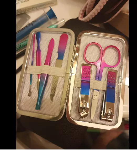 7Pcs Manicure Set Nail Clippers Kit Stainless Steel Manicure Kit Nail Clipping