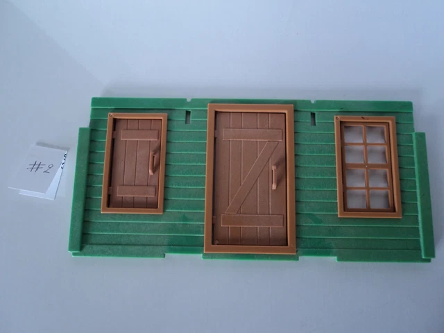 Lot Playmobil Vintage Western - Maison, Drugstore, Fenêtre, Mur Arrière (sets 3424, 3462) - Occasion