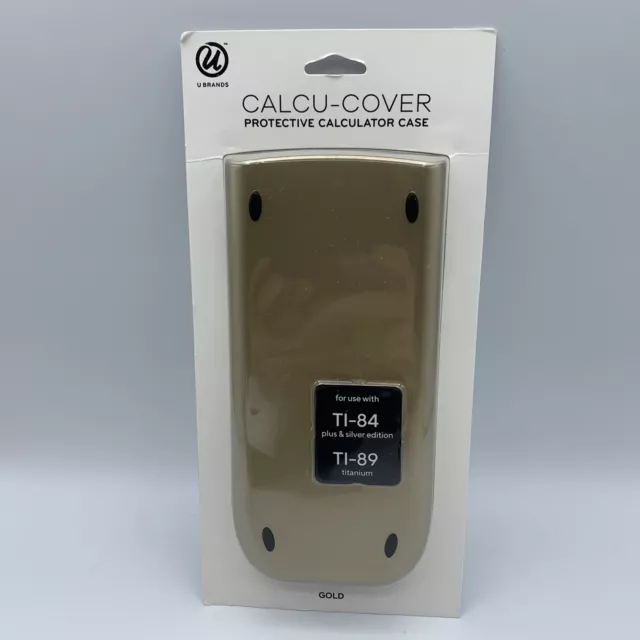 TI-84 / TI-89 Calculator Case Calcu-Cover Gold Protective Covering - New Sealed