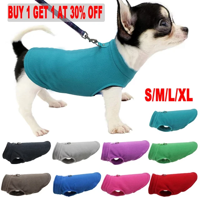 Pet Dog Warm Coat Fleece Jacket Jumper Sweater Winter Clothes Puppy Vest Outfit