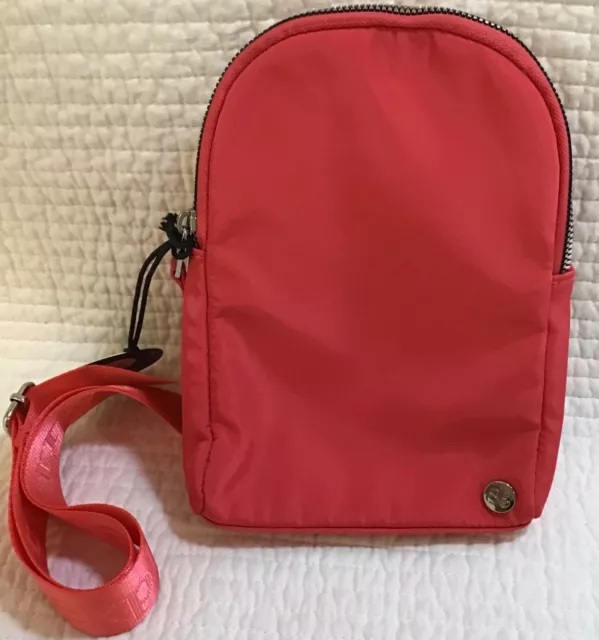Samantha Brown To Go Nwt Double Compartment Sling Bag Magenta Pink