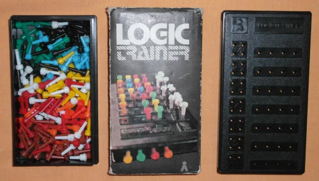 DDR VEB PLASTICART Denk- und Logikspiel LOGIC TRAINER mit Anleitung OVP RAR