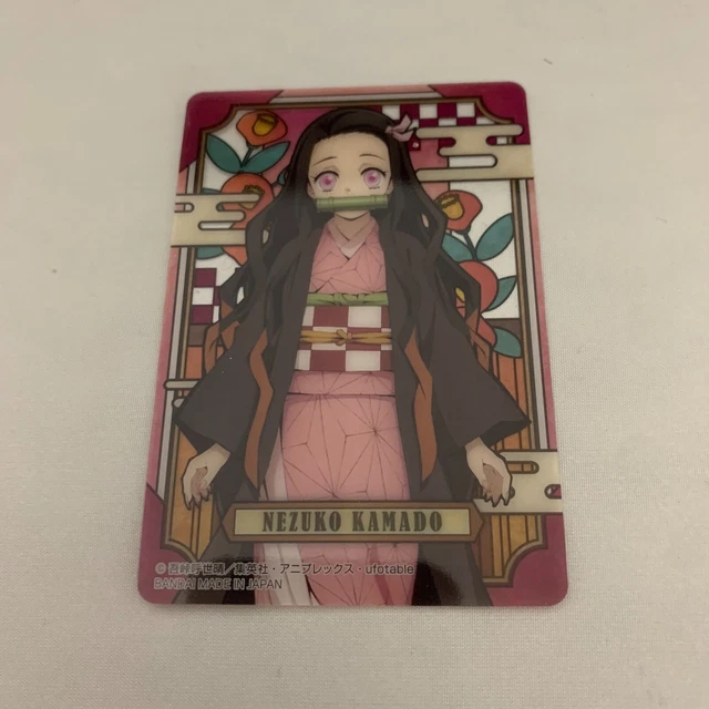 DEMON SLAYER KIMETSU no Yaiba Stained Glass Card Nezuko Kamado From