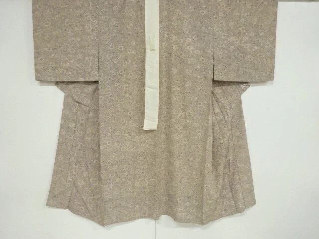 37380# Japanese Kimono / Antique Hitoe Juban / Flower Arabesque