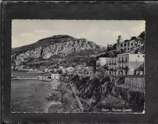 868) Italia Cartolina Capri Marina Grande (Napoli) viaggiata 1956