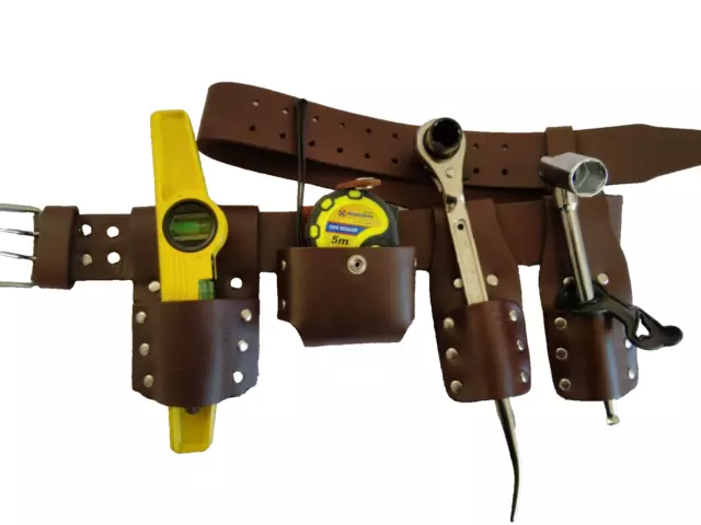 SCAFFOLD LEATHER TOOL Belt FULL Tools Pouch 1721 Scaffolders Good Tools Set 4 PC 44.99 PicClick UK