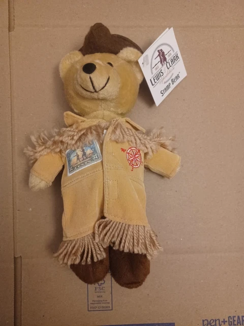 Lewis & Clark USPS Stamp Bear, NWT plush toy, 2004, Timeless Toys, 10" Lewis & Clark USPS Stamp Bear, NWT plush toy, 2004, Timeless Toys, 10"
