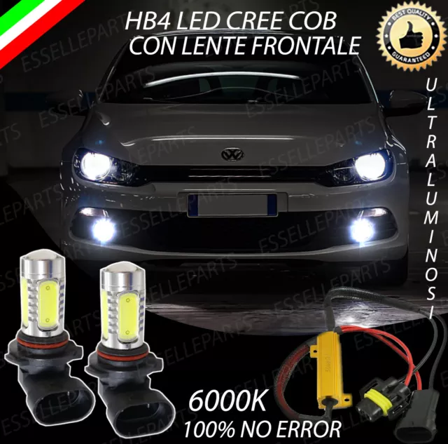 Coppia Lampade Fendinebbia Hb4 Led Cree Cob Canbus Volkswagen Scirocco No Error