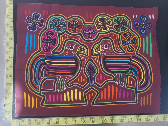 Panama Kuna Mola Folk Art Reverse Applique Embroidery Quilted 1931