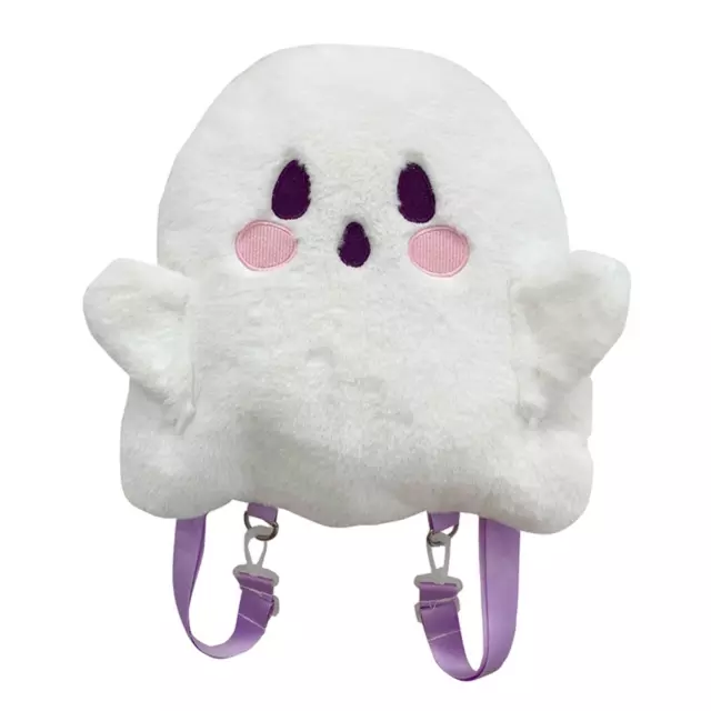 Halloween Cute Ghost Face Backpack Fashion Cartoon Mini Crossbody Candy Bag for