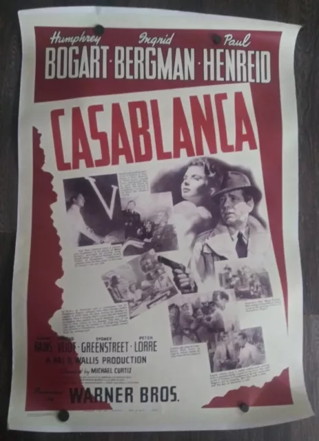 Casablanca Movie Poster 27"x40"