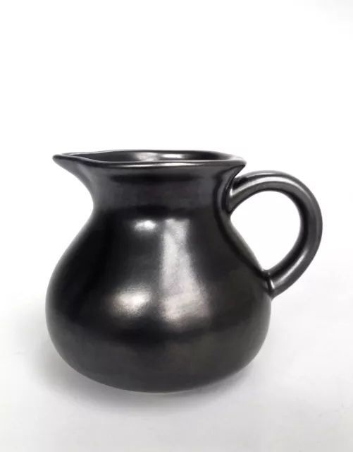 Vintage Prinknash England Gunmetal Glaze Pottery Miniature Pitcher Creamer 2.5"