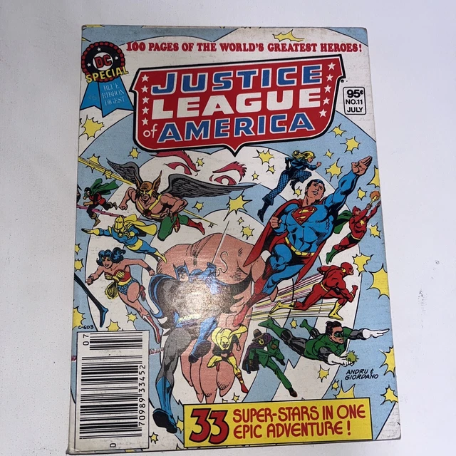 Dc Special Blue Ribbon Digest #11, Justice League Of America, Vg-Fn, Bronze 1981