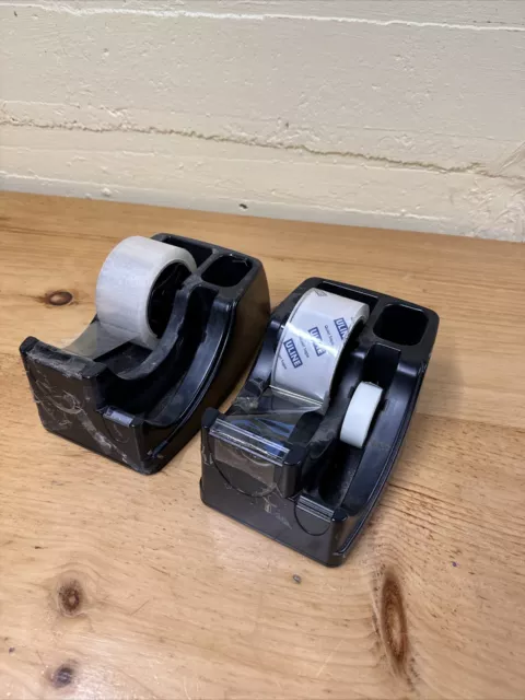 Desktop Tape Dispensers: Set Of 2. USED