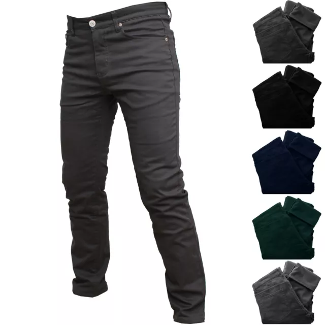 Pantalon Homme Hivernal Rembourré Laine Polaire Modèle Jeans Coloré Chaud Thermo