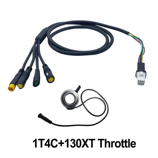 Poignée d'accélérateur vélo électrique 3 broches interface femelle mâle
