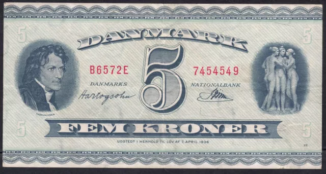 D#95 Dänemark Denmark P 42: 5 Kroner 1957: 1 Stück Sammler collector lot