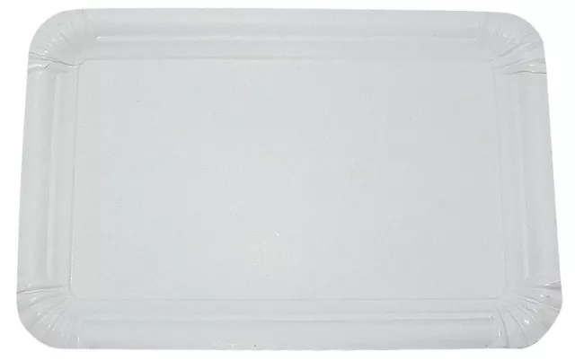 Pappteller 0,05€/Stk. 250 Stück eckig 13x20cm Weiß Einwegteller Kuchenteller