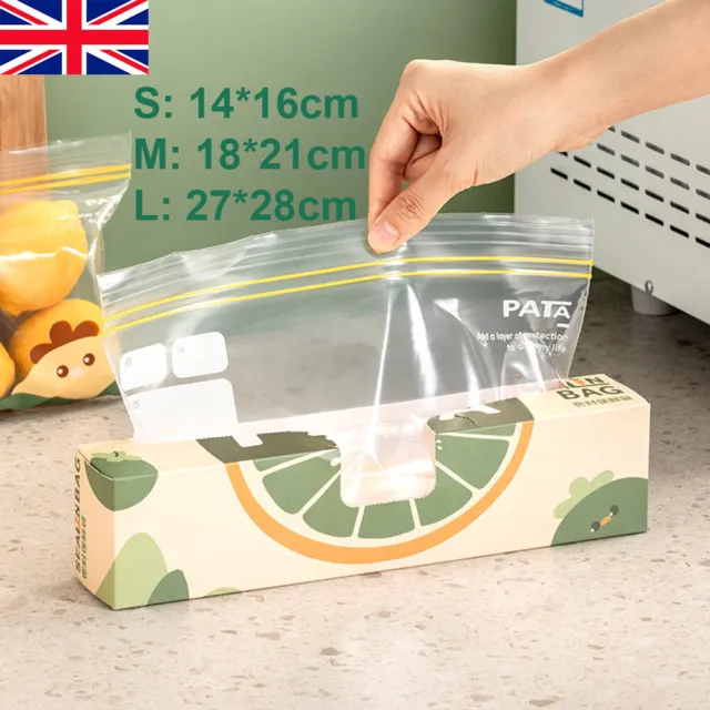 40 Strong Plastic Resealable and Reuseable Airtight Sandwich Bags Sealapack