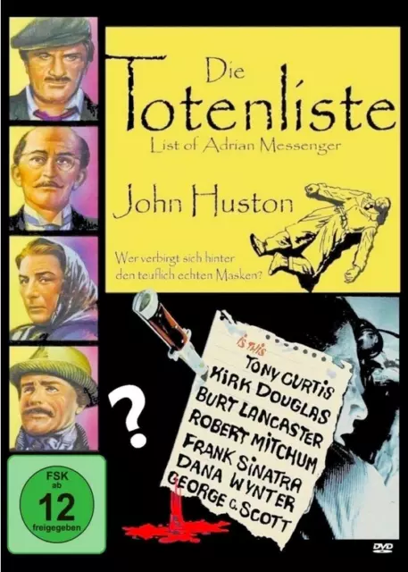 DIE TOTENLISTE John Huston TONY CURTIS BURT LANCASTER DVD NEU OVP