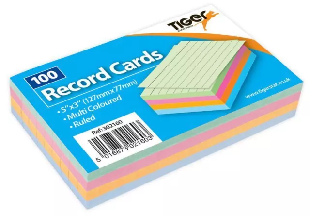 Revision Flash Index Prompt Report Record Cards Students College Office 5''x 3''