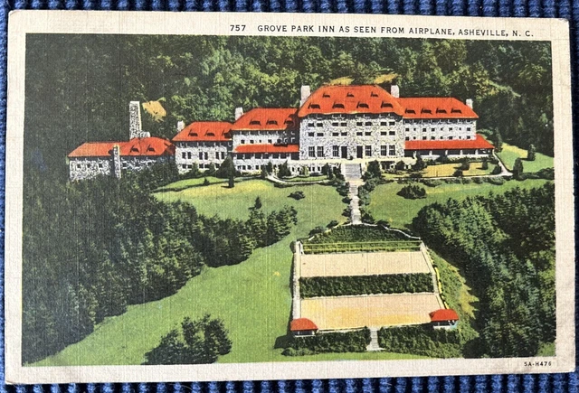 ASHEVILLE, NORTH CAROLINA NC~Grove Park Inn~Aerial View