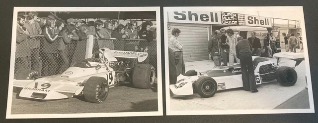 G.b. Fotografie Portello Marchi Racing. Hill & Cheever? Taglia Circa: 21,5X16,5Cm