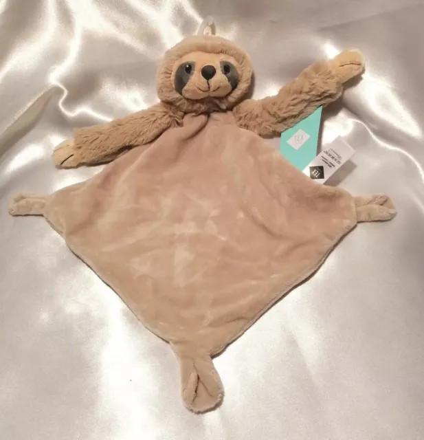 ⭐⭐⭐ Doudou plat TEX BABY Singe Paresseux  Gris Taupe Marron 35CM  ⭐ NEUF