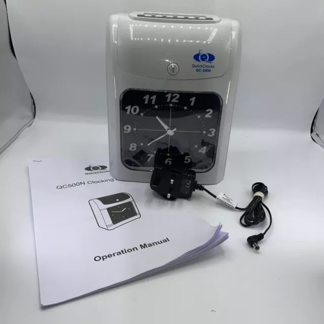 Quickclocks QC500N Clocking in Machine Time and Attendance Recorder Unused