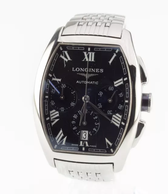 Longines Evidenza Men's Automatic Chronograph Watch w/ Box and Papers L2.643.4