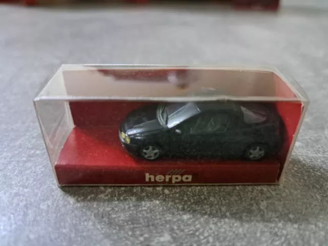 PKW Spur H0 1:87 Herpa Opel Tigra schwarzmetallic Nr. 021746 OVP