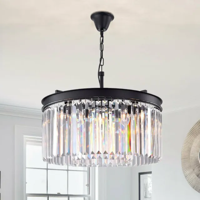 Crystal Pendant Light Bar Lamp Modern Chandelier Lighting Kitchen Ceiling Lights