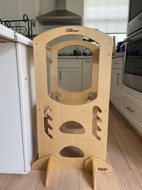 Little Partners Kids Learning Tower, Good Condition, Natural Wood