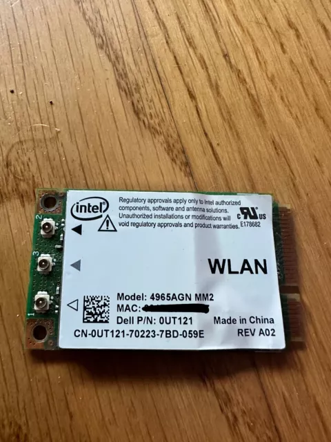 Dell MK933 Intel laptop miniPCI-E wlan modul 4965AGN MM2 a/b/g/n 802.11