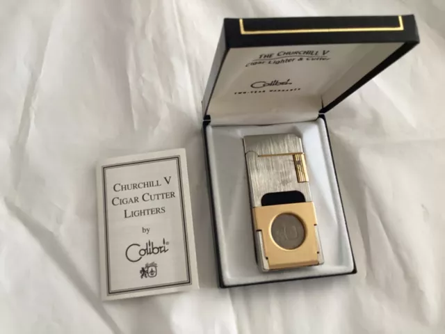 Colibri The Churchill V Cigar Lighter  & Cutter-Vintage