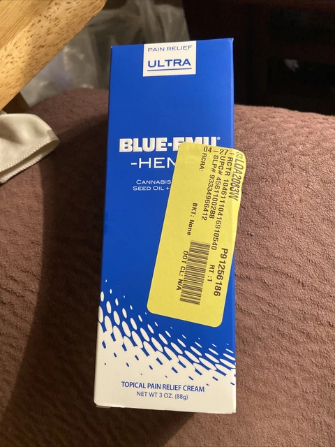 Blue-Emu Hemp Topical Ultra Cream - for Muscles Arthritis 3oz, EXP 8/23 Blue-Emu Hemp Topical Ultra Cream - for Muscles Arthritis 3oz, EXP 8/23
