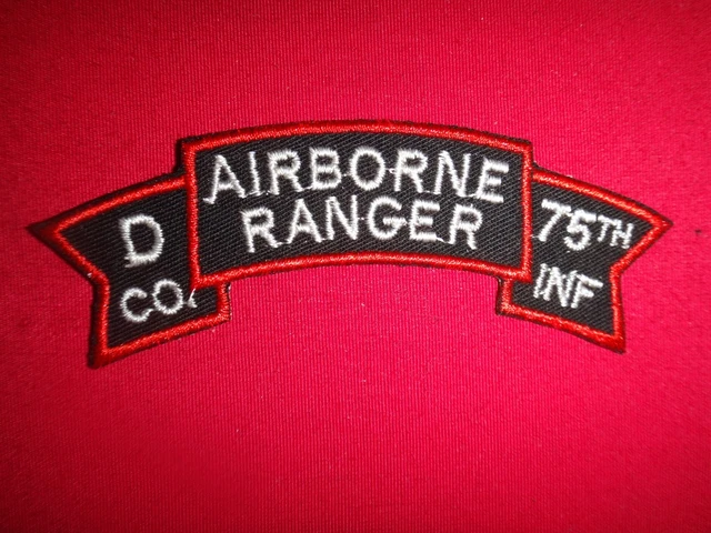 VIETNAM WAR SCROLL US Army D Company 75th Infantry Rgt AIRBORNE RANGER ...