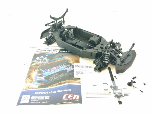 NEW: CEN Racing 2023 Ford Puma 1/8 M-Sport Rally Car Roller Slider Chassis CEG89