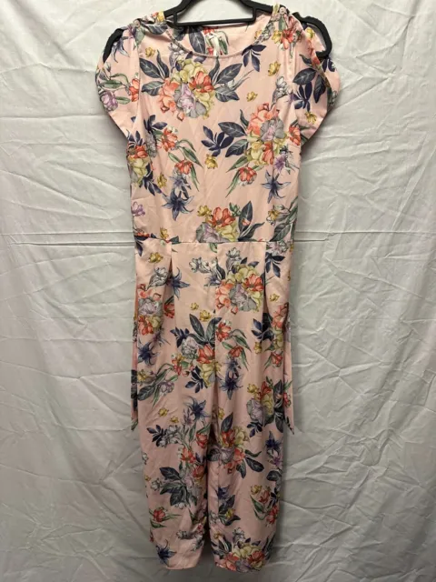 Next floral jumpsuit size 15 years old VGC